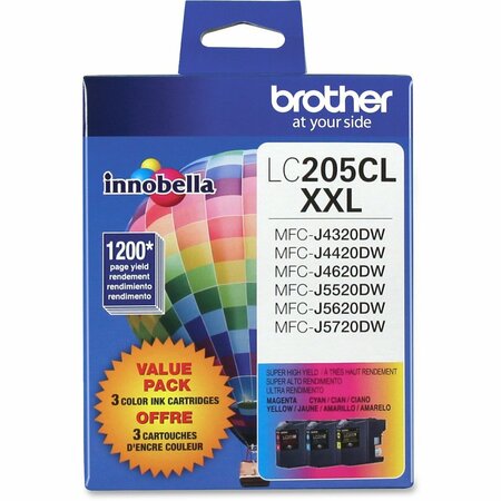 BROTHER INTERNATIONAL Super High Yield XXL 3 Pack, 20PK LC2053PKS